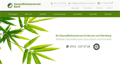 Desktop Screenshot of gesundheitszentrum-bartl.de