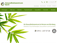 Tablet Screenshot of gesundheitszentrum-bartl.de